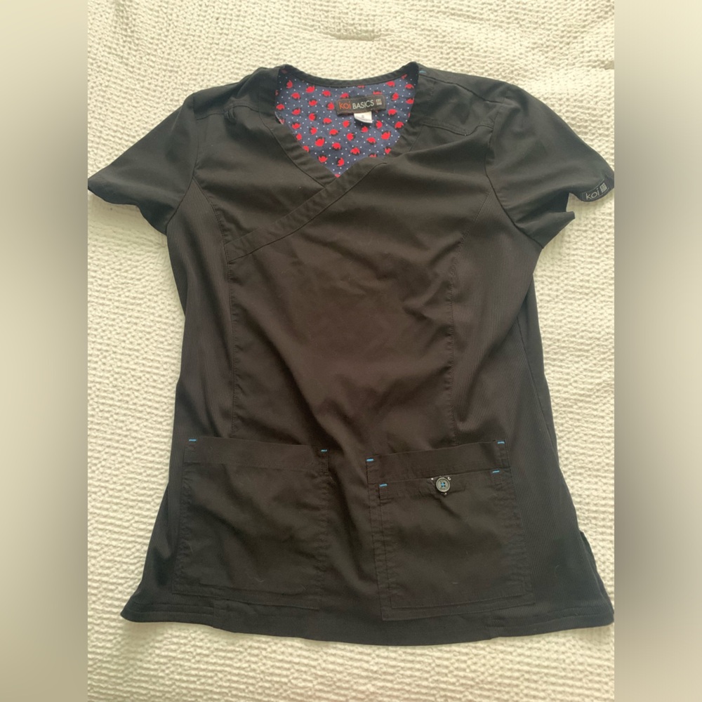 Black Scrub Top